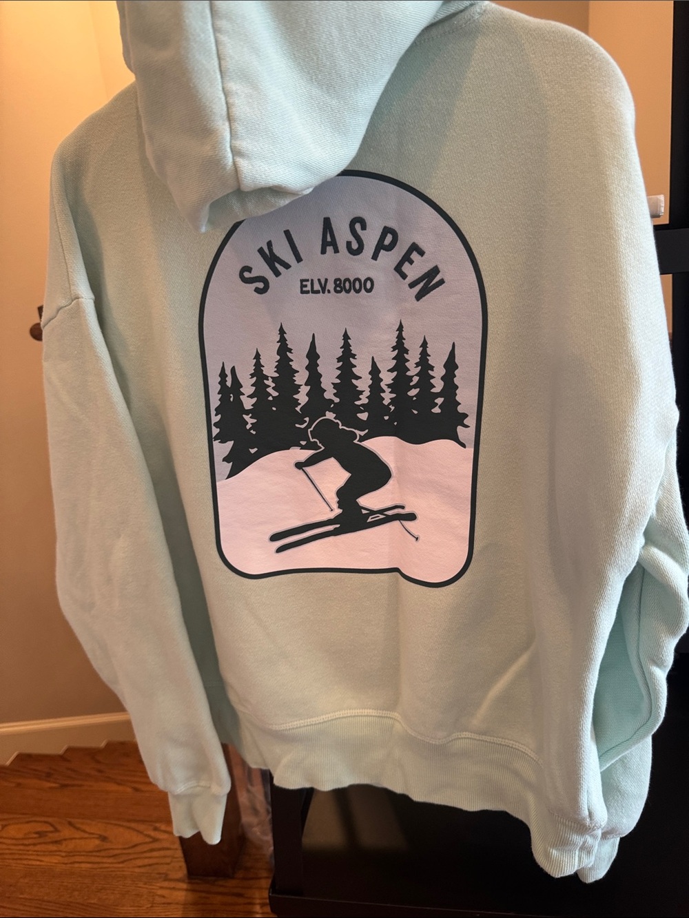 💚 XS PINK Victoria's Secret Light Mint Pullover Hoodie